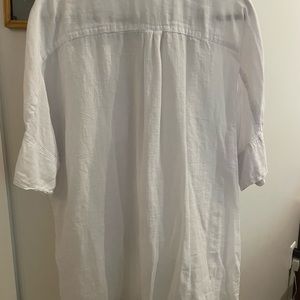 Free people white button up blouse